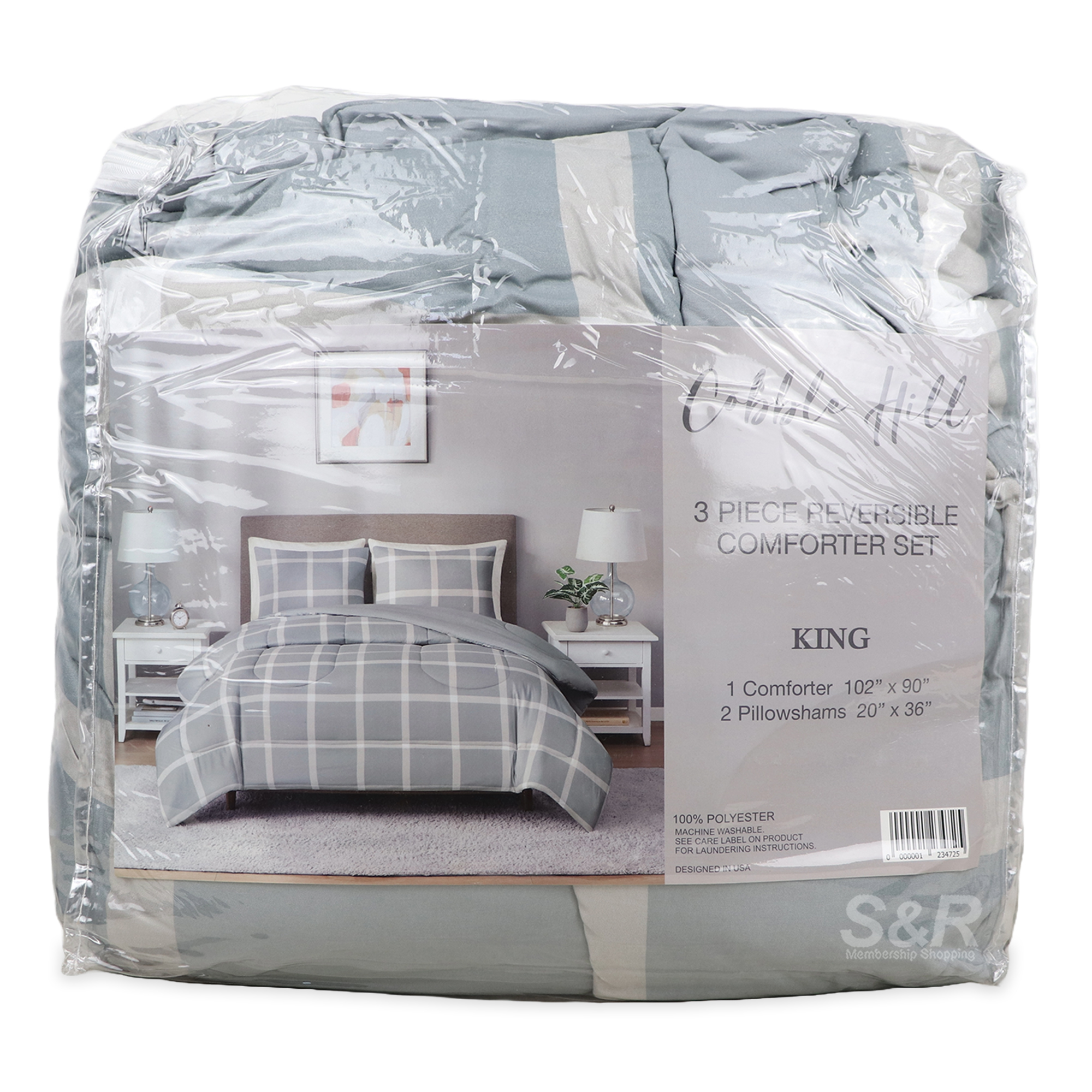 Cobble Hill 3pc Reversible Comforter Set King
